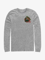 Marvel Spider-Man Godzilla Sticker Pocket Long-Sleeve T-Shirt