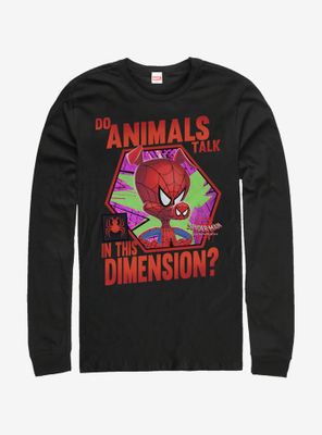 Marvel Spider-Man Animals Talk Long-Sleeve T-Shirt