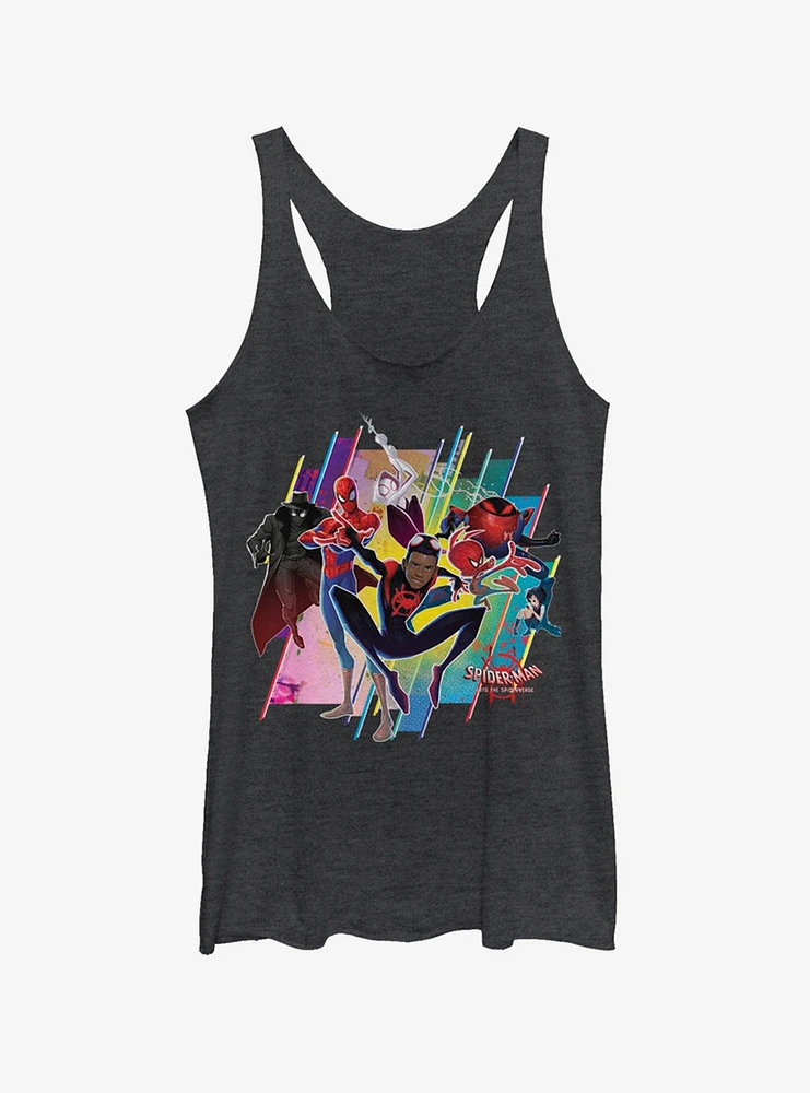 Marvel Spider-Man Spider-Verse Group Womens Tank