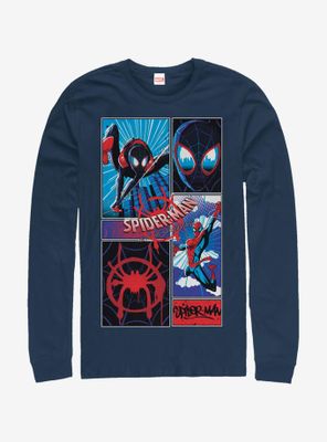 Marvel Spider-Man Comic Spiders Long-Sleeve T-Shirt
