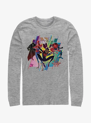 Marvel Spider-Man Spider-Verse Group Long-Sleeve T-Shirt