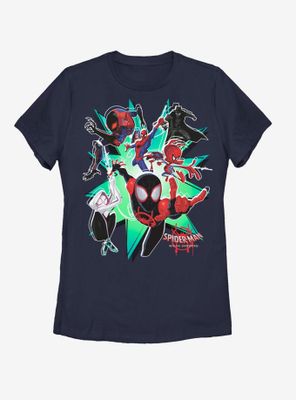 Marvel Spider-Man: Into the Spider-Verse Group Womens T-Shirt