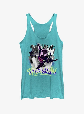Marvel Spider-Man Brooklyn Graffiti Womens Tank