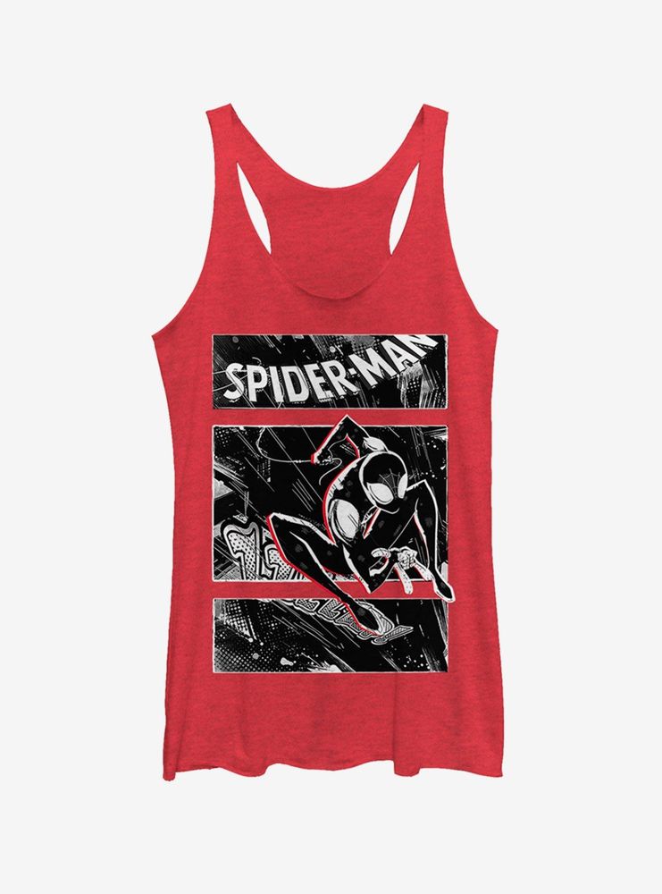 Marvel Spider-Man Street Panels Womens Tank