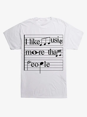 I Like Music More Than People T-Shirt