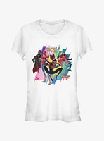 Marvel Spider-Man: Into The Spider-Verse Group Girls T-Shirt