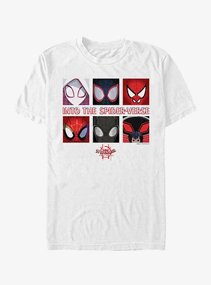 Marvel Spider-Man: Into The Spider-Verse Panel Boxes T-Shirt