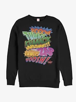 Marvel Spider-Man: Into The Spider-Verse Sound Effects Sweatshirt