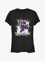 Marvel Spider-Man: Into The Spider-Verse Brooklyn Graffiti Girls T-Shirt