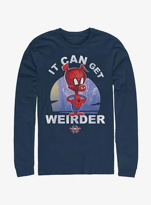 Marvel Spider-Man: Into The Spider-Verse It Can Get Weirder Spider-Ham Long-Sleeve T-Shirt