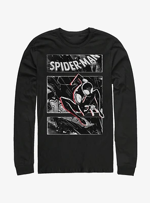 Marvel Spider-Man: Into The Spider-Verse Street Panels Long-Sleeve T-Shirt