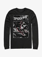 Marvel Spider-Man: Into The Spider-Verse Street Panels Long-Sleeve T-Shirt