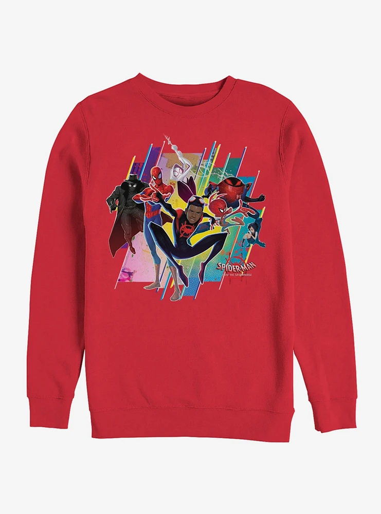 Marvel Spider-Man: Into The Spider-Verse Group Sweatshirt