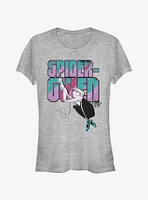 Marvel Spider-Man: Into The Spider-Verse Ghost-Spider Swinging Girls T-Shirt