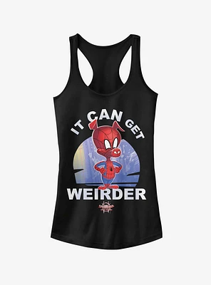 Marvel Spider-Man: Into The Spider-Verse It Can Get Weirder Spider-Ham Girls Tank Top