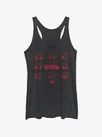 Marvel Spider-Man: Into The Spider-Verse SPdr Heathered Girls Tank Top