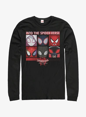 Marvel Spider-Man: Into The Spider-Verse Six Up Long-Sleeve T-Shirt