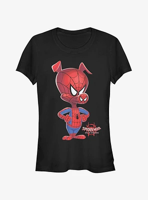 Marvel Spider-Man: Into The Spider-Verse Big Ham Girls T-Shirt