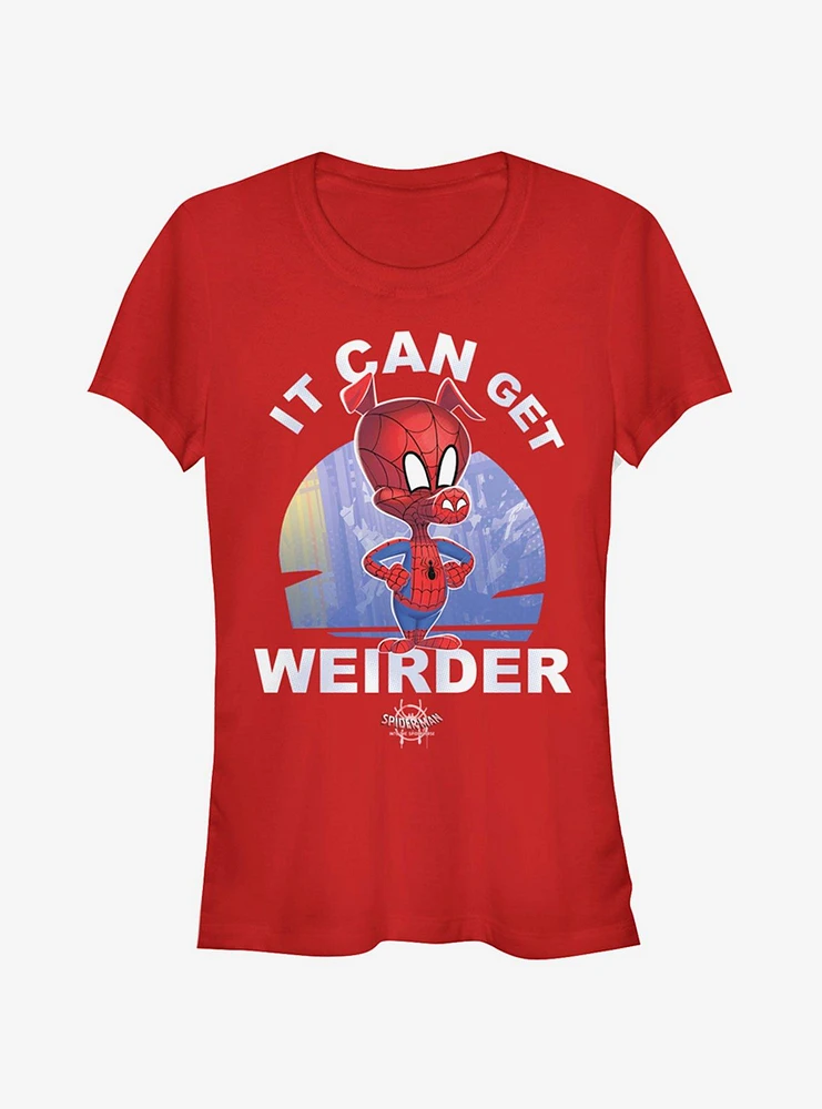 Marvel Spider-Man: Into The Spider-Verse It Can Get Weirder Spider-Ham Girls T-Shirt