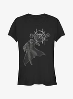 Marvel Spider-Man: Into The Spider-Verse Spider-Man Noir Girls T-Shirt