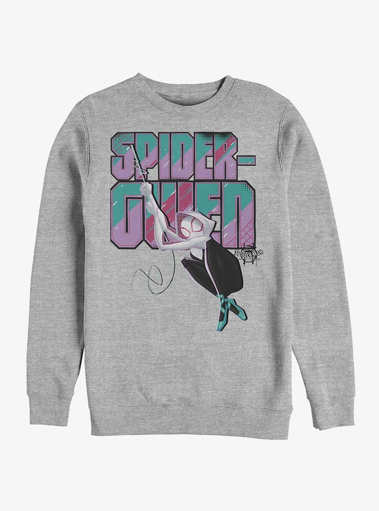 Marvel Spider-Man: Into The Spider-Verse Ghost-Spider Swinging Sweatshirt