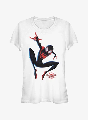 Marvel Spider-Man: Into The Spider-Verse Big Miles Girls T-Shirt