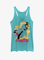 Disney Ralph Breaks The Internet Mulan Teal Girls Tank Top