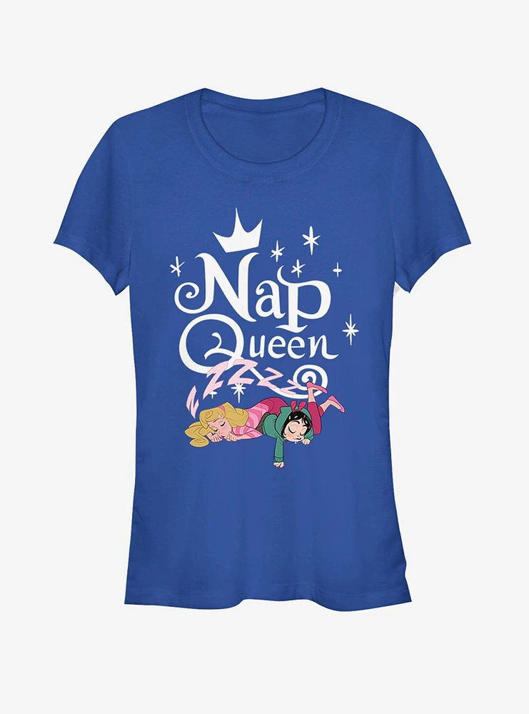 Disney Ralph Breaks The Internet Aurora Nap Queen Girls T-Shirt