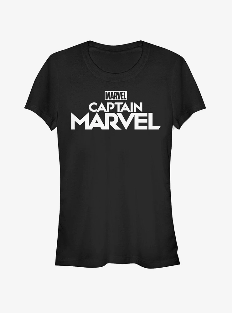 Marvel Captain Plain Logo Girls T-Shirt