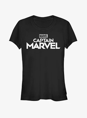 Marvel Captain Plain Logo Girls T-Shirt