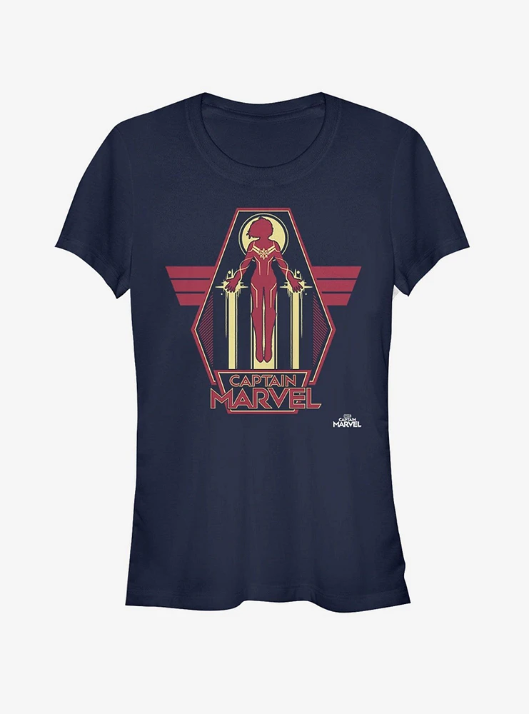 Marvel Captain Take Flight Girls T-Shirt