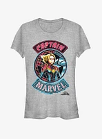 Marvel Captain Patches Girls T-Shirt