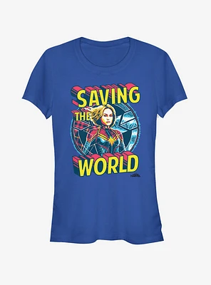 Marvel Captain Save Me Girls T-Shirt