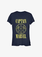 Marvel Captain Yellow Girls T-Shirt