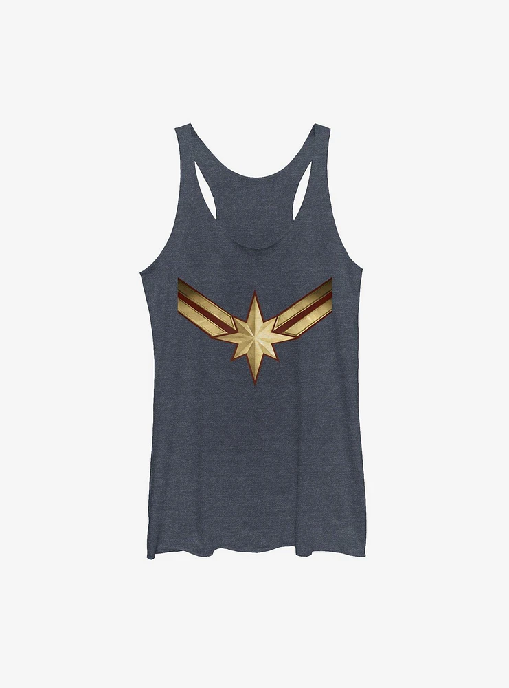 Marvel Captain Costume Symbol Girls Tank Top