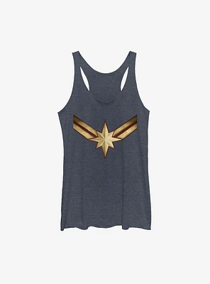 Marvel Captain Costume Symbol Girls Tank Top