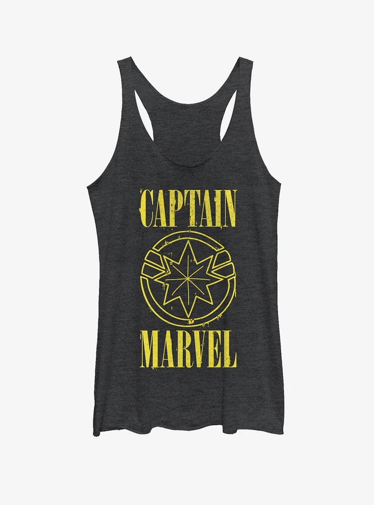 Marvel Captain Yellow Girls Tank