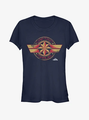 Marvel Captain Badge Girls T-Shirt