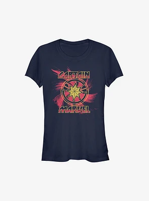 Marvel Captain Swirl Girls T-Shirt