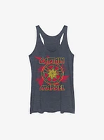 Marvel Captain Swirl Girls Tank Top