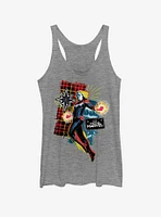 Marvel Captain 90s Grunge Patch Womens Tank
