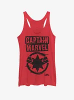 Marvel Captain Painted Logo Womens Tank