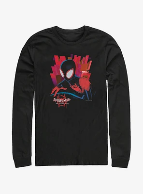 Marvel Spider-Man Black Spider Long-Sleeve T-Shirt