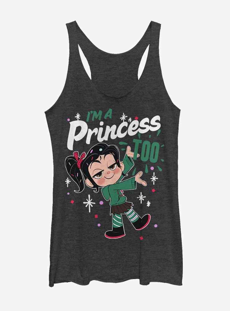 Disney Ralph Breaks the Internet Vanellope Princess Too Womens Tank