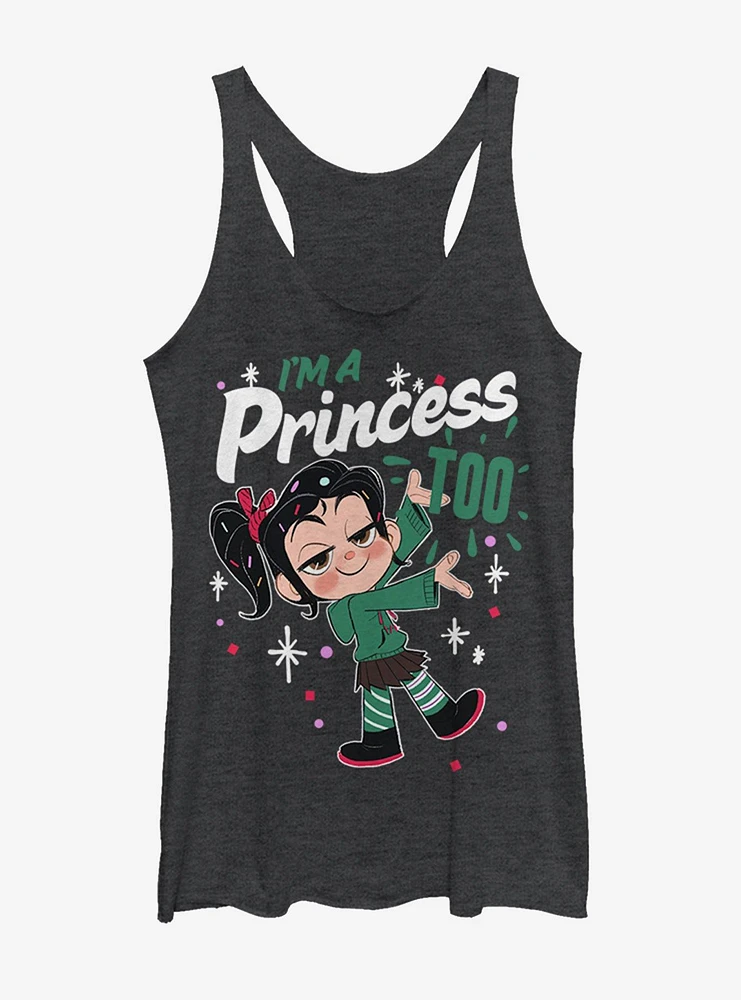 Disney Ralph Breaks the Internet Vanellope Princess Too Womens Tank