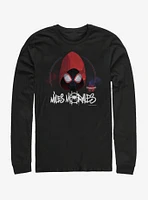 Marvel Spider-Man: Into the Spider-Verse Hooded Miles Womens Long-Sleeve T-Shirt