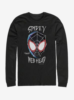 Marvel Spider-Man: Into the Spider-Verse Web Head Womens Long-Sleeve T-Shirt
