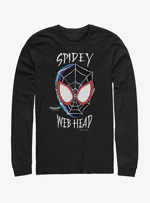 Marvel Spider-Man: Into the Spider-Verse Web Head Womens Long-Sleeve T-Shirt