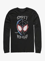 Marvel Spider-Man: Into the Spider-Verse Web Head Womens Long-Sleeve T-Shirt