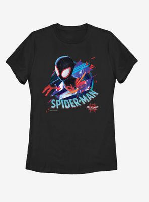 Marvel Spider-Man: Into the Spider-Verse Cracked Spider Womens T-Shirt